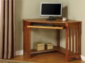 Toledo Oak Solid Wood Corner Desk